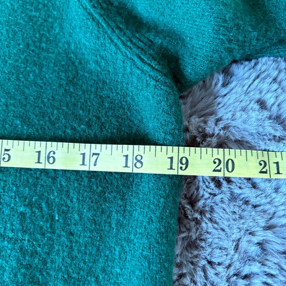 J. Crew Turtleneck Sweater Dress S Green Merino Wool Alpaca Fisherman Academia - Picture 6 of 7